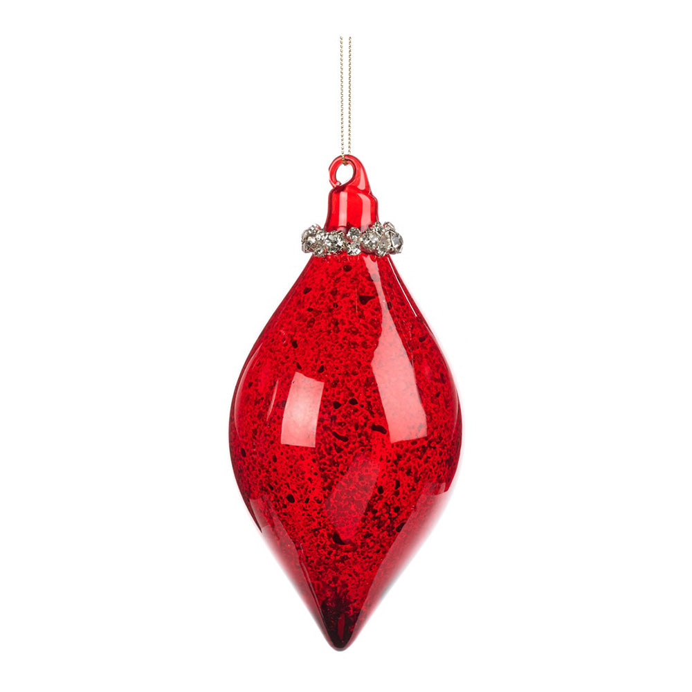 Glob decorativ Ensal Jewel, rosu, 8 cm - SIMONA'S CHRISTMAS