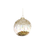 Glob decorativ Enzo, transparent/auriu, 10 cm - SIMONA'S CHRISTMAS