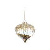 Glob decorativ Enzo, transparent/auriu, 10 cm - SIMONA'S CHRISTMAS