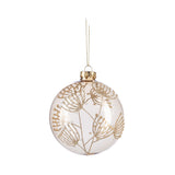 Glob decorativ Favyn, transparent/auriu, 10 cm - SIMONA'S CHRISTMAS