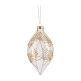 Glob decorativ Favyn, transparent/auriu, 10 cm - SIMONA'S CHRISTMAS