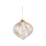 Glob decorativ Favyn, transparent/auriu, 10 cm - SIMONA'S CHRISTMAS