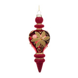 Glob decorativ Finial Theodore, rosu/verde, 20 cm - SIMONA'S CHRISTMAS