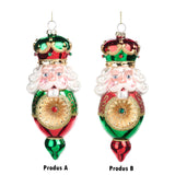 Glob decorativ Finlay, rosu/verde, 18 cm - SIMONA'S CHRISTMAS