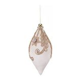 Glob decorativ Francesca, crem/auriu, 17 cm - SIMONA'S CHRISTMAS
