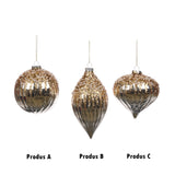 Glob decorativ Franny, auriu, 10 cm - SIMONA'S CHRISTMAS