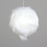 Glob decorativ Furry, alb, 16 cm - SIMONA'S CHRISTMAS