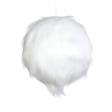 Glob decorativ Furry, alb, 16 cm - SIMONA'S CHRISTMAS