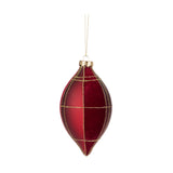 Glob decorativ Hamish, rosu/burgundy, 10 cm - SIMONA'S CHRISTMAS