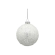 Glob decorativ Icy, alb, 8 cm - SIMONA'S CHRISTMAS