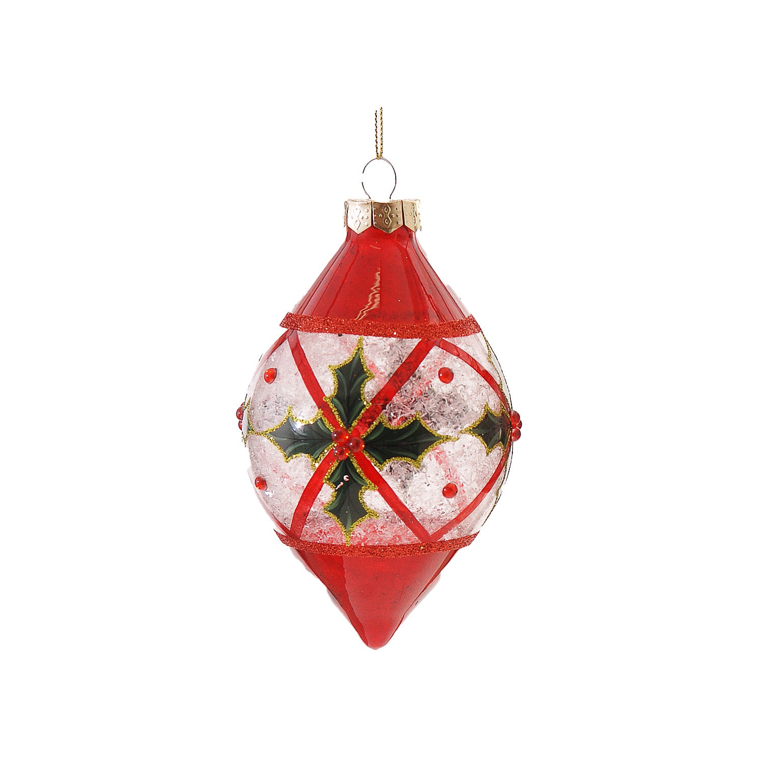Glob decorativ Ishbel, rosu, 10 cm - SIMONA'S CHRISTMAS