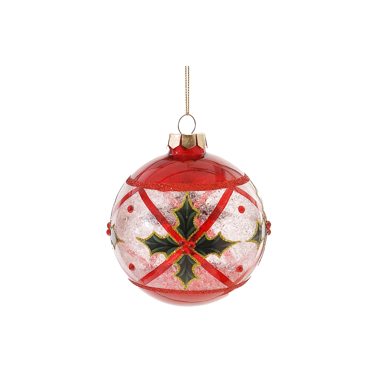 Glob decorativ Ishbel, rosu, 10 cm - SIMONA'S CHRISTMAS