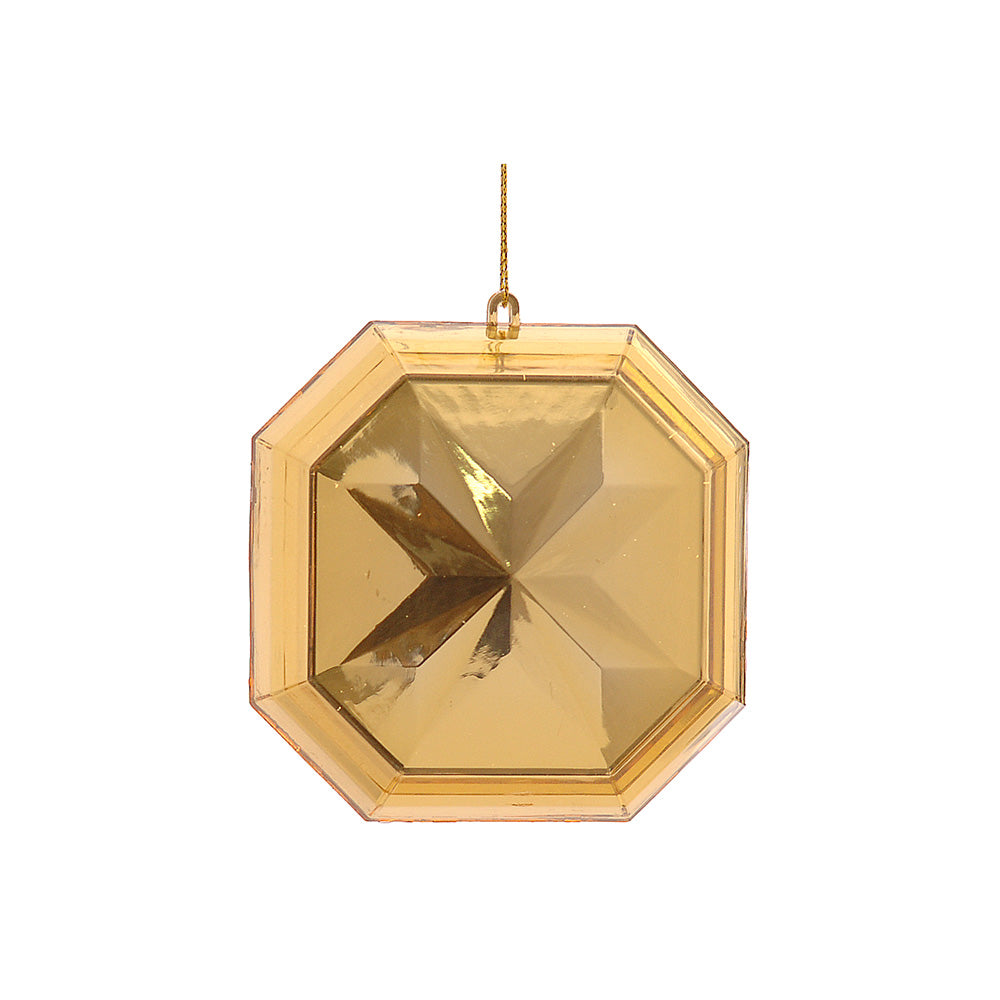Ornament pentru brad, Jewel Cushion Cut, auriu, 16 cm - SIMONA'S CHRISTMAS
