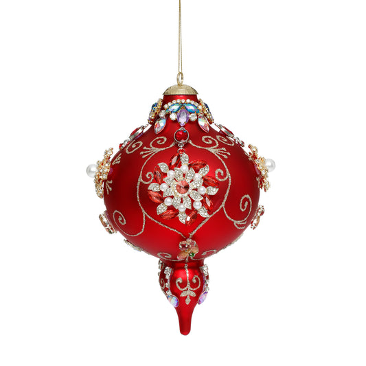 Glob decorativ Jewel Kinsey, rosu, 20 cm, Editie Limitata - SIMONA'S CHRISTMAS