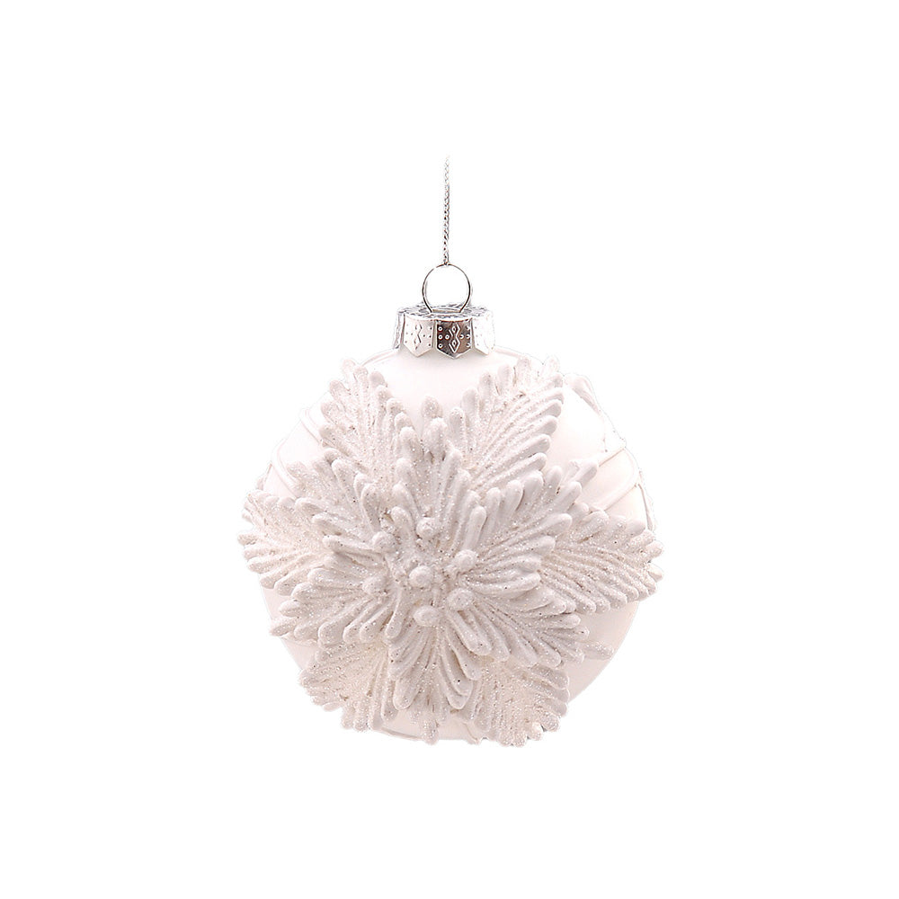 Glob decorativ Kirsty, alb, 10 cm - SIMONA'S CHRISTMAS