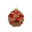 Glob decorativ Lazar, rosu, 8 cm - SIMONA'S CHRISTMAS