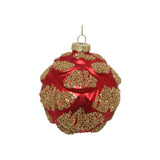 Glob decorativ Lazar, rosu, 8 cm - SIMONA'S CHRISTMAS