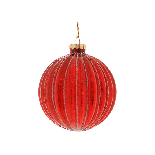 Glob decorativ Lilian, rosu, 8 cm - SIMONA'S CHRISTMAS