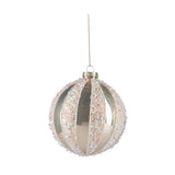 Glob decorativ Linley, crem, 10 cm - SIMONA'S CHRISTMAS