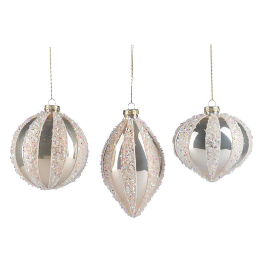 Glob decorativ Linley, crem, 10 cm - SIMONA'S CHRISTMAS