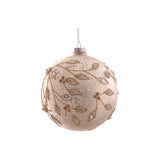 Glob decorativ Neve, sampanie, 10 cm - SIMONA'S CHRISTMAS