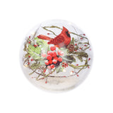 Glob decorativ Pasare cu led, rosu/verde, 15 cm - SIMONA'S CHRISTMAS