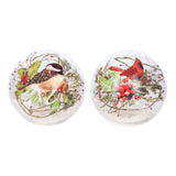 Glob decorativ Pasare cu led, rosu/verde, 15 cm - SIMONA'S CHRISTMAS