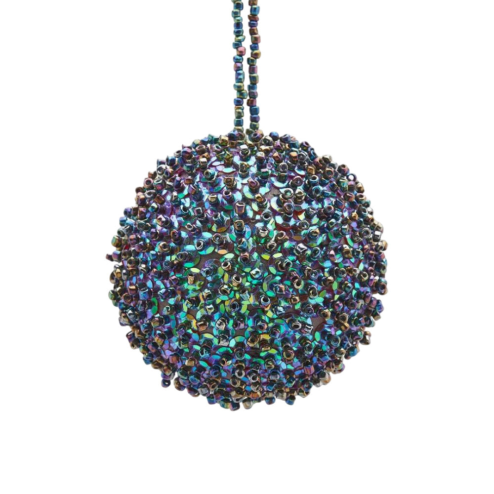 Glob decorativ Perlina, albastru - 10 cm, SIMONA'S Christmas