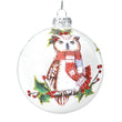 Glob decorativ plat, Bufnita Oswald, 10 cm - SIMONA'S CHRISTMAS