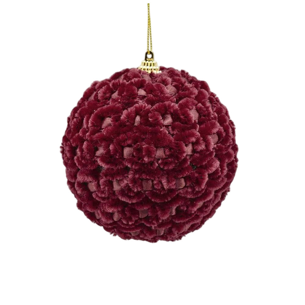 Glob decorativ Rocco, burgundy - 10 cm, SIMONA's Christmas
