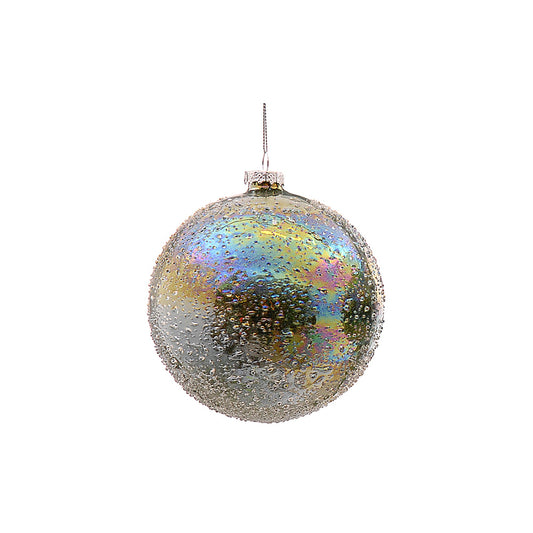 Glob decorativ Sachiel, verde, 10 cm - SIMONA'S CHRISTMAS