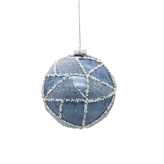 Glob decorativ Shine, albastru, 10 cm, SIMONA'S CHRISTMAS