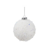 Glob decorativ Spark Jewel, alb, 10 cm - SIMONA'S CHRISTMAS