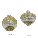 Glob decorativ Strela, auriu, 10 cm - SIMONA'S CHRISTMAS