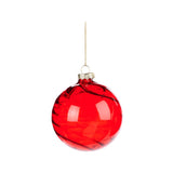 Glob decorativ Swirl, rosu, 8 cm - SIMONA'S CHRISTMAS