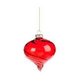 Glob decorativ Swirl, rosu, 8 cm - SIMONA'S CHRISTMAS