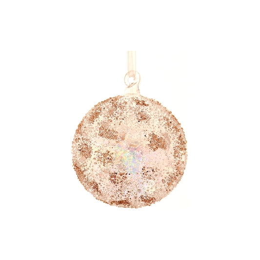 Glob decorativ Teasag, transparent/auriu, 10 cm - SIMONA'S CHRISTMAS