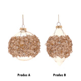 Glob decorativ Torcall, transparent/auriu, 10 cm - SIMONA'S CHRISTMAS