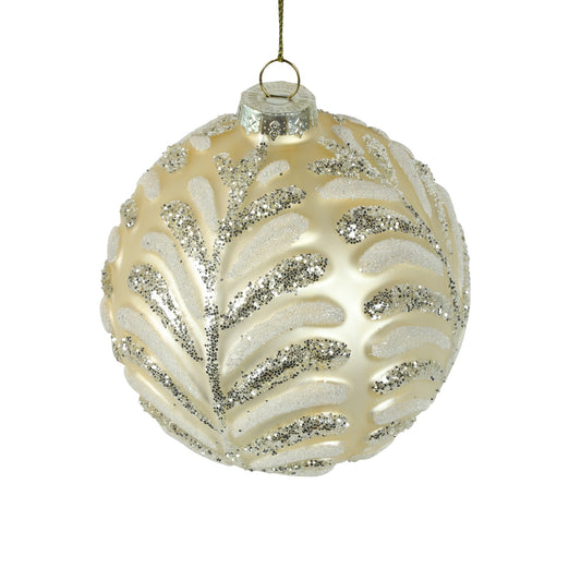 Glob decorativ Vivian, crem, 10 cm, SIMONA'S CHRISTMAS