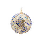 Glob din sticla Vivienne Jewels, auriu-albastru, 12 cm - SIMONA'S Christmas