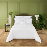 Lenjerie de pat 180x200, percal, 4 piese, Athena Blanc - YVES DELORME