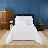 Lenjerie de pat 180x200, percal, 4 piese, Athena Silver - YVES DELORME