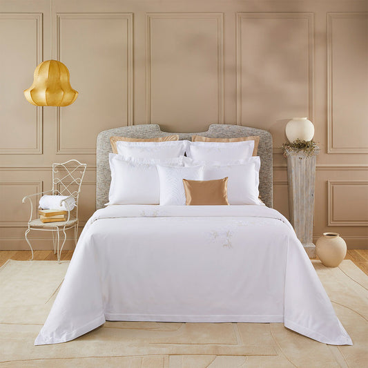 Lenjerie de pat 180x200, satin, 4 piese, Bagatel - YVES DELORME