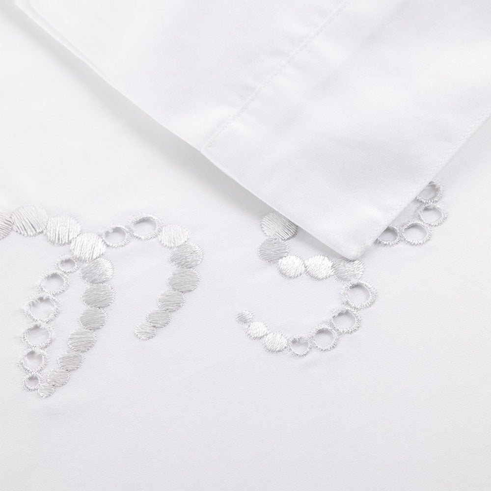 Cearceaf pentru pilota 260x240, satin, Ballet Blanc - YVES DELORME