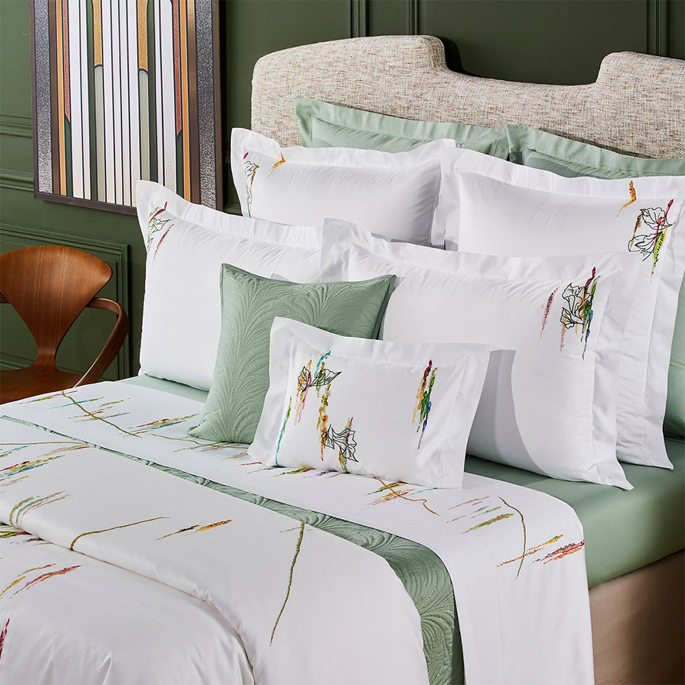 Lenjerie de pat 180x200 cm, satin, 6 piese, Diane - YVES DELORME