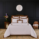 Cearceaf pentru saltea 240x220 cm, satin, Haussmann Camel - YVES DELORME