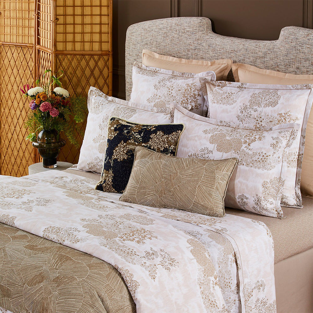 Lenjerie de pat 180x200 cm, bumbac, 4 piese, Paysages - YVES DELORME