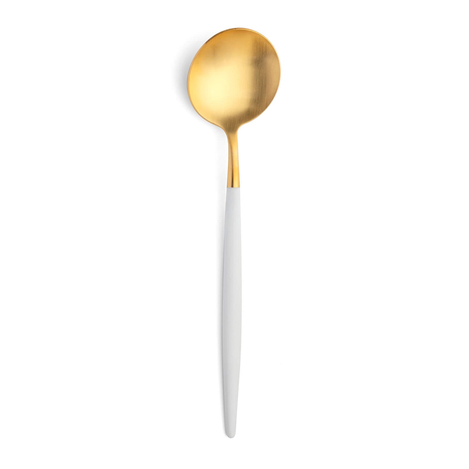 Lingura placata cu aur 24 k, 21 cm, Goa White Gold - CUTIPOL