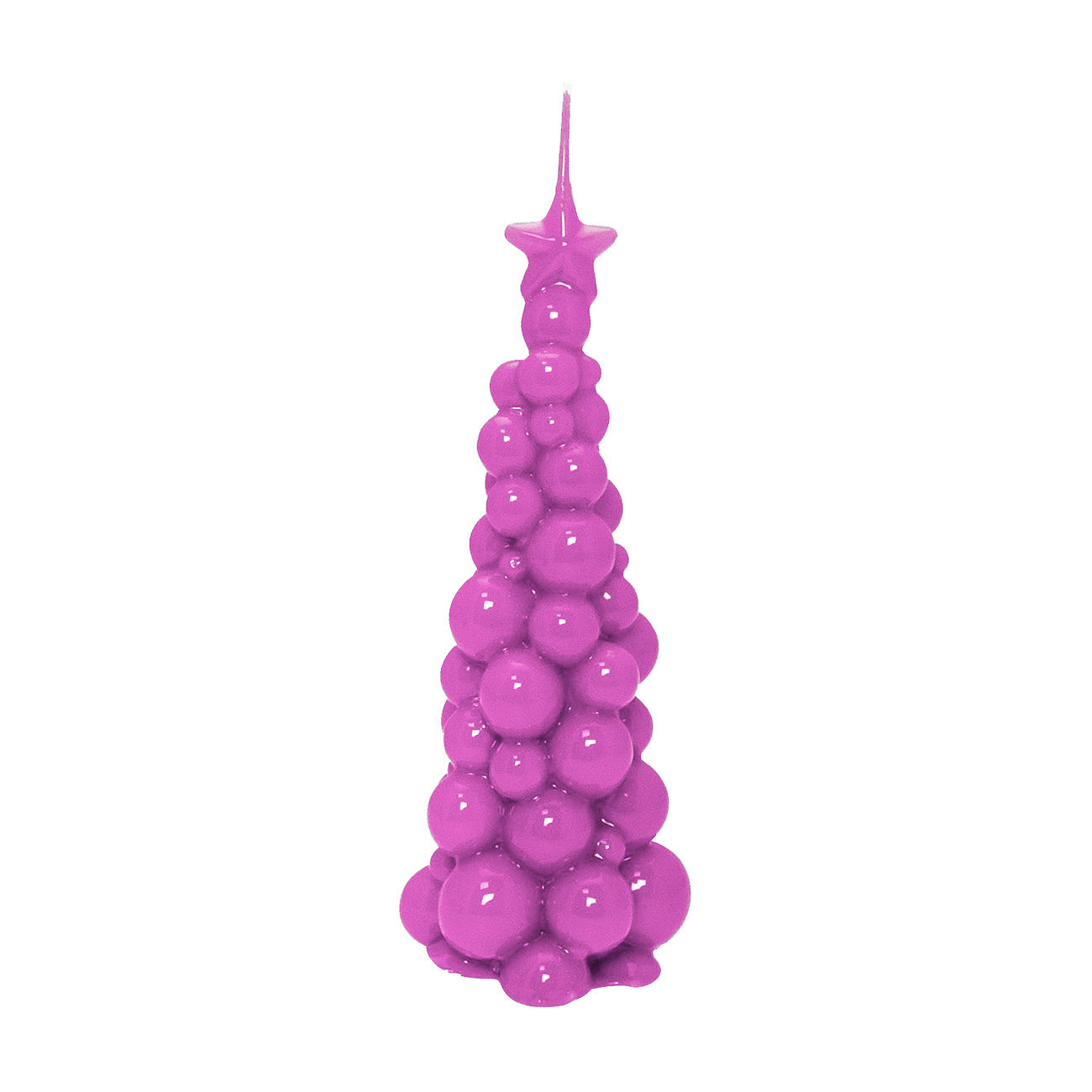 Lumanare decorativa brad Mosca, violet, 21 cm - SIMONA'S COLLECTION