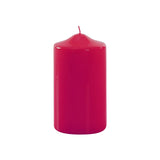 Lumanare decorativa cilindrica, magenta lacuit, 8x15 cm - SIMONA'S COLLECTION